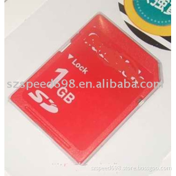 Red color SD 1GB card